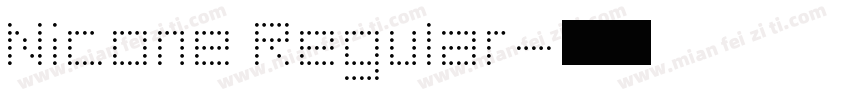 Nicone Regular字体转换